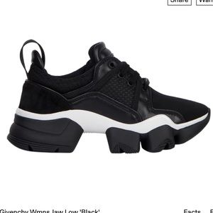black Givenchy Jaw low authentic sneakers trainers size 7.5 / 38